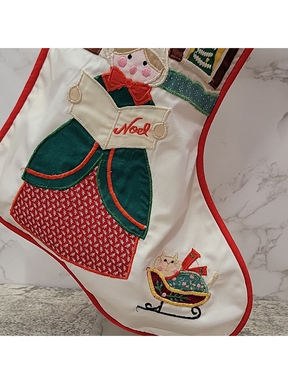 Vintage House of Hatten Christmas Stocking Caroler - Picture 4 of 9